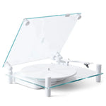 TRANSPARENT TURNTABLE - WHITE