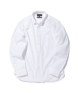 BEAMS PLUS BUTTON DOWN BROAD COLLAR OXFORD - WHITE