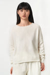 SKCN01 WOMEN'S CREW NECK PULLOVER, RELAXED FIT - NATURE