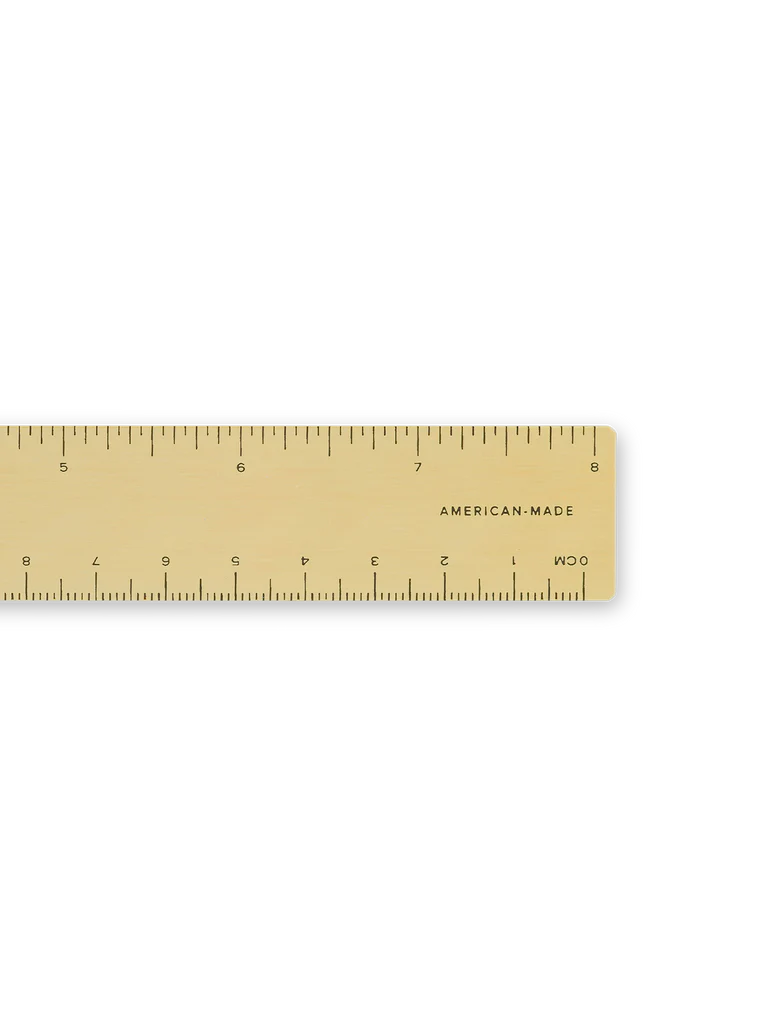 BRASS POCKET RULER – Lennox & Harvey