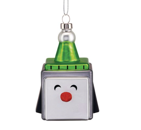 CUBIK PENGUIN ORNAMENT- BLOWN GLASS