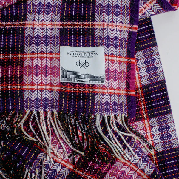 FINE DIAMOND THROW - PURPLE