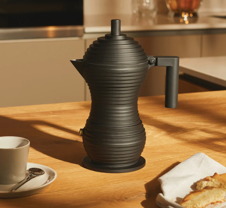 PULCINA ESPRESSO COFFEE MAKER - 6 CUP BLACK