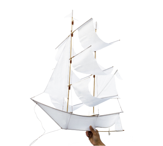 KITE - SAILING SHIP - WHITE