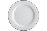 ENAMEL DINNER PLATE - WHITE