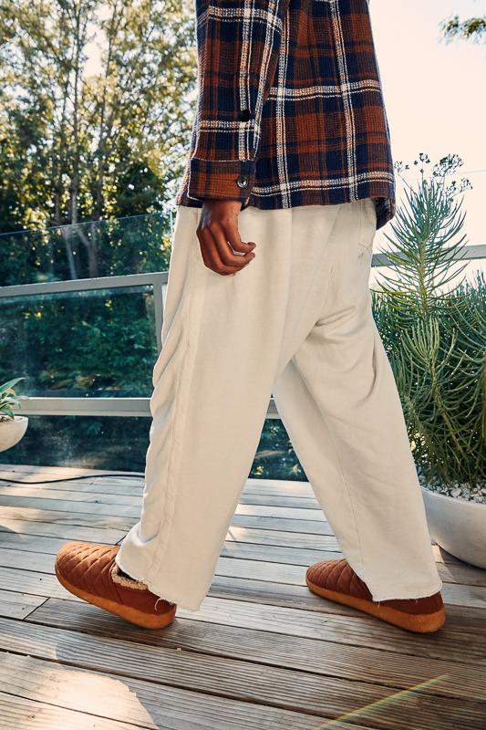 COLONY MOC SLIPPER - VEGAN SUEDE / SHERPA / WALNUT / CREPE RUBBER